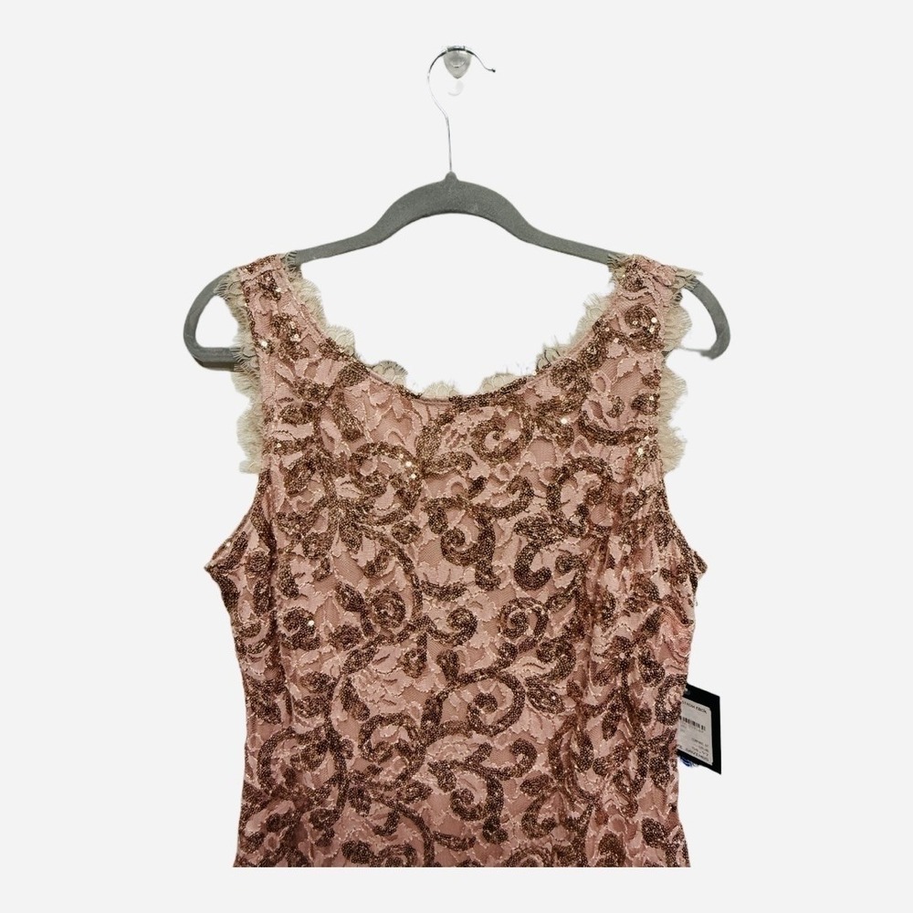 Marina Sequin Plus Size Pink Bodycon Mini Dress Size 14 NWT Formal Wedding Party - Picture 3 of 7